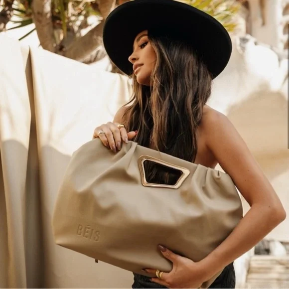 Beis Limited Edition Cactus Leather Tote in Beige - Picture 3 of 6